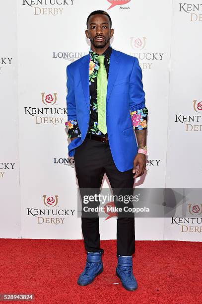 Basketball player Russ Smith attends the 142nd Kentucky Derby at Churchill Downs on May 07, 2016 in Louisville, Kentucky.