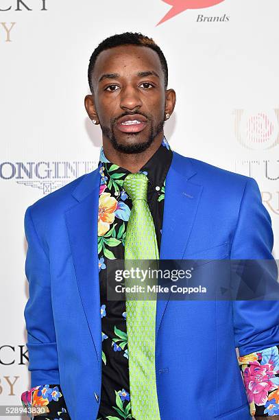 Basketball player Russ Smith attends the 142nd Kentucky Derby at Churchill Downs on May 07, 2016 in Louisville, Kentucky.