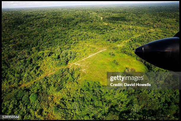 An Aerial photo of the site of the Jonestown that happened 30 years ago.