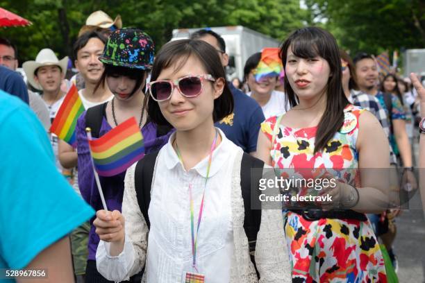 tokyo rainbow pride - yoyogi tokyo stock pictures, royalty-free photos & images