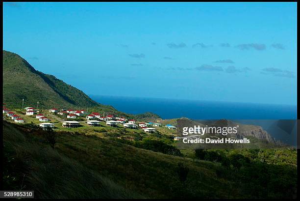 One of the new housing developments at the north of the island, after the Soufriere Hills volcano has destroyed most of the southern end of the...