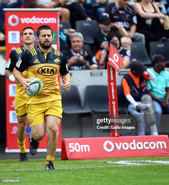 Dane Coles of the Hurricanes during the Super Rugby match between Cell C Sharks and Hurricanes at Growthpoint Kings Park on May 07, 2016 in Durban,...