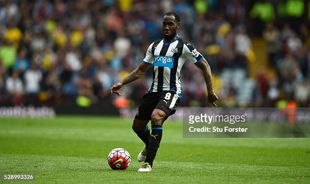 Newcastle player Vurnon Anita in action during the Barclays Premier League match between Aston Villa and Newcastle United at Villa Park on May 7,...