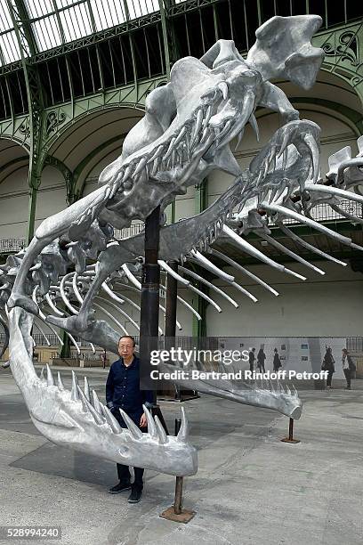 Artist Huang Yong Ping the 'Empires' exhibition of Huang Yong Ping as part of Monumenta 2016 to Grand Palais from May 8th till June 18th, 2016 on May...