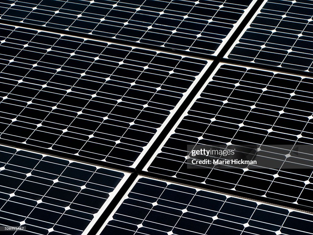 Detail of a new solar panel