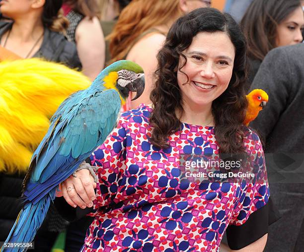 Actress Alex Borstein arrives at the premiere of Sony Pictures' "The Angry Birds Movie" at Regency Village Theatre on May 7, 2016 in Westwood,...