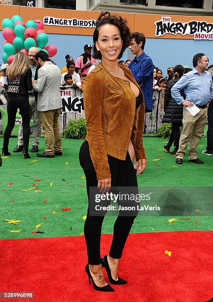 Gloria Govan attends the premiere of "Angry Birds" at Regency Village Theatre on May 7, 2016 in Westwood, California.