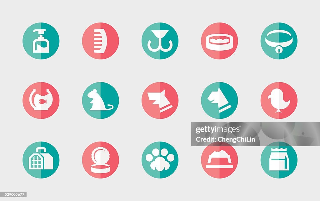 Pet Shop Icons | Flat Series