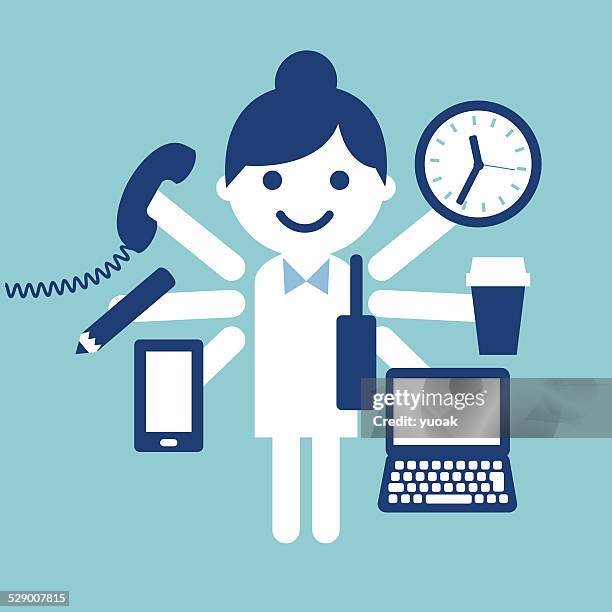 multitasking - multitasking stock-grafiken, -clipart, -cartoons und -symbole