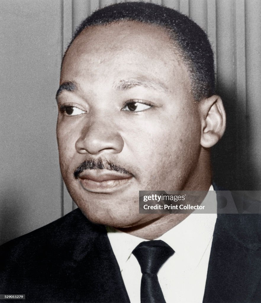 Martin Luther King Jnr, American black civil rights campaigner, c1968.