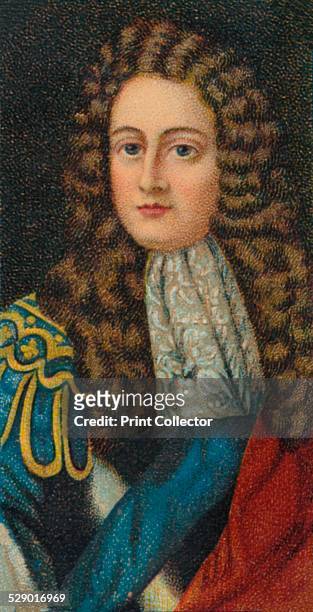 Prince George of Denmark and Norway, Duke of Cumberland , Prince consort of Queen Anne of Great Britain. After a painting by William Wissing . From...