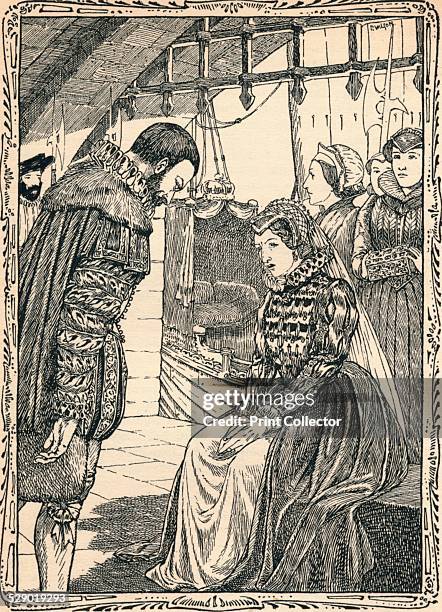 Elizabeth at Traitor's Gate, 1902. Princess Elizabeth later Queen Elizabeth I was imprisoned from 18th March to 22nd May 1554 for an alleged plot...