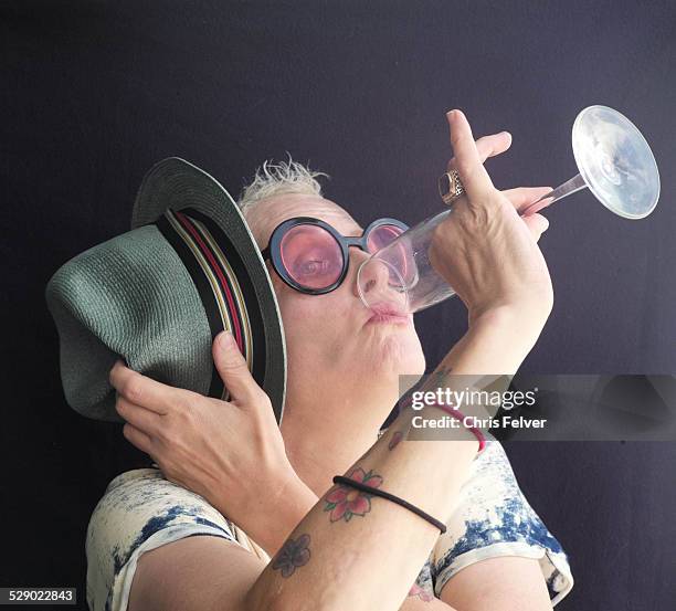 Portrait of American actress Lori Petty, July 28, 2014.