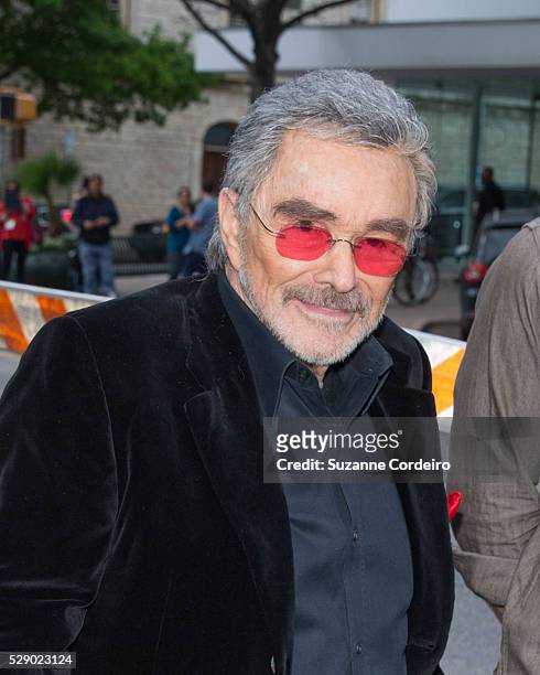 Burt Reynolds arrives at the Paramount Theater for his red carpet appearance of the SXSW Film world premiere of CMT documentary "The Bandit" at the...