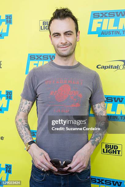 Actor Joseph Gilgun on the red carpet of 'Preacher' during the 2016 SXSW Music, Film + Interactive Festival at Paramount Theatre on March 14, 2016 in...