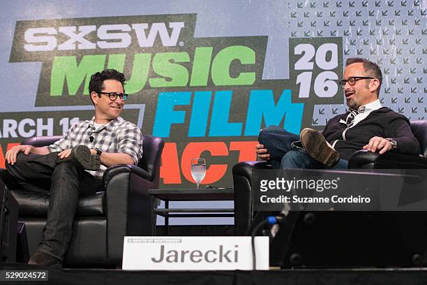 Longtime friends and collaborators Andrew Jarecki JJ Abrams discuss their journeys on "The Eyes of Robots and Murderers" SXSW Interactive panel led...