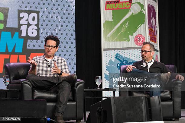 Longtime friends and collaborators Andrew Jarecki JJ Abrams discuss their journeys on "The Eyes of Robots and Murderers" SXSW Interactive panel led...