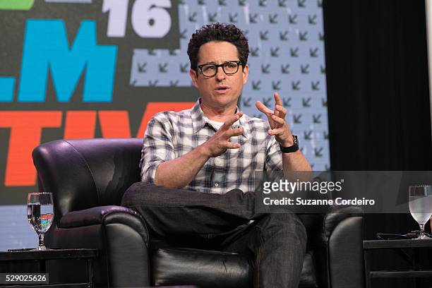 Abrams speaks during his SXSW Interactive panel with Andrew Jarecki called "The Eyes of Robots and Murderers" which was led by Re/Code Senior Editor...