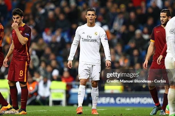 Cristiano Ronaldo of Real Madrid during the UEFA Champions League round of 16, 2nd leg, football match between Real Madrid CF and AS Roma on March 8,...