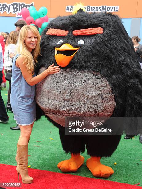 Actress Charlotte Ross arrives at the premiere of Sony Pictures' "The Angry Birds Movie" at Regency Village Theatre on May 7, 2016 in Westwood,...