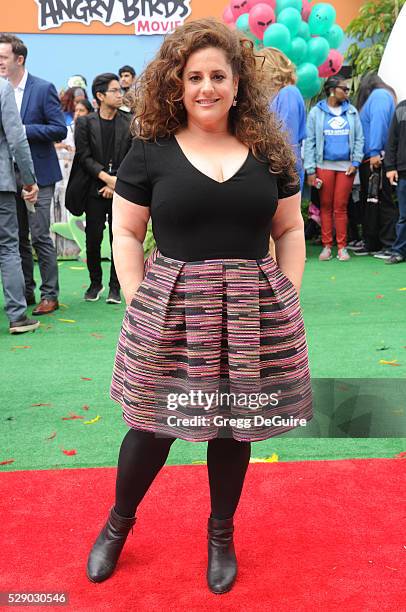 Actress Marissa Jaret Winokur arrives at the premiere of Sony Pictures' "The Angry Birds Movie" at Regency Village Theatre on May 7, 2016 in...