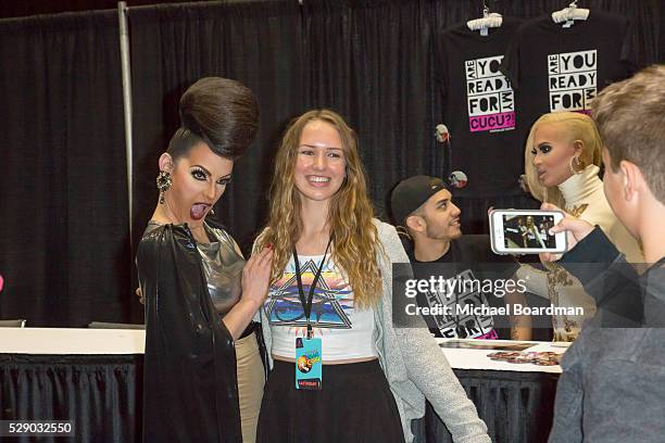 Cynthia Lee Fontaine attends the 2016 RuPaul's DragCon at Los Angeles Convention Center on May 07, 2016 in Los Angeles, California.