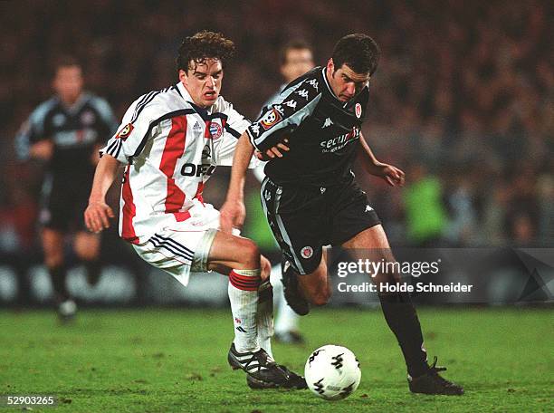 Hamburg; FC ST. PAULI - FC BAYERN MUENCHEN 2:1; Owen HARGREAVES/FC BAYERN MUENCHEN, Thomas MEGGLE/FC ST. PAULI