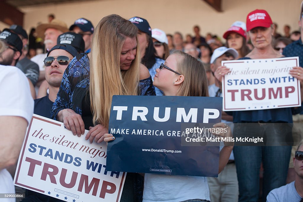 GOP Republican Candidate Donald Trump Holds Rally In Lynden, Washington