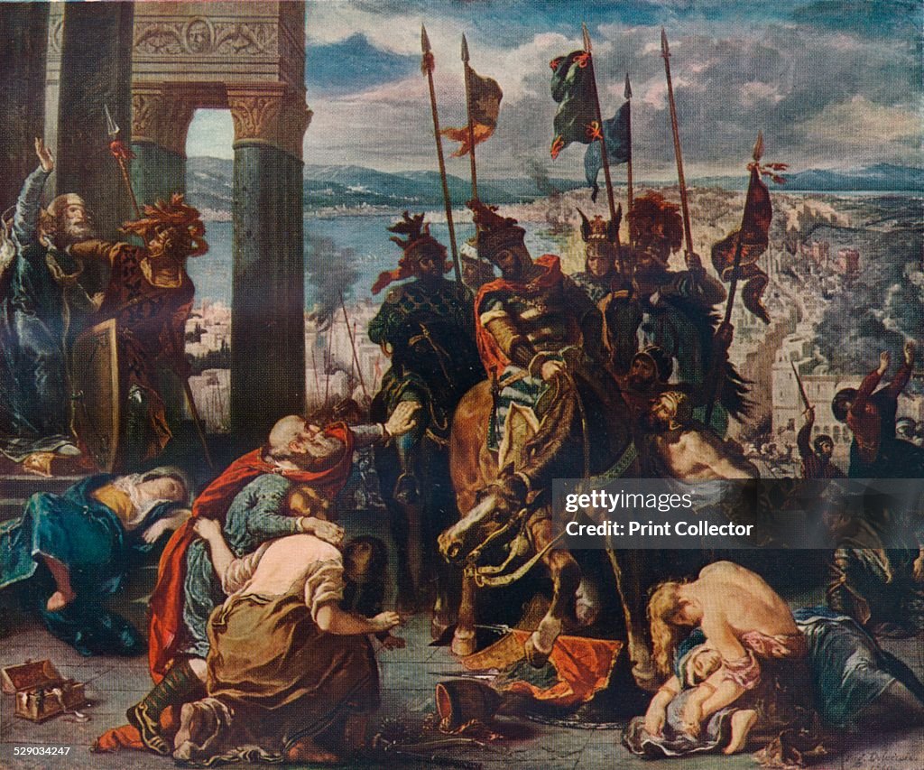 The Entry of the Crusaders Into Constantinople, 1840, (1911). Artist: Eugene Delacroix