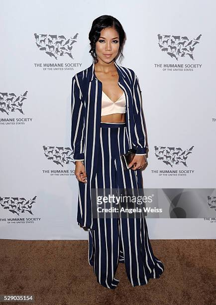 Singer Jhene Aiko attends The Humane Society of the United States' to the Rescue Gala at Paramount Studios on May 7, 2016 in Hollywood, California.
