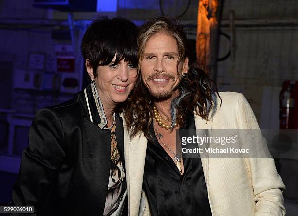 Songwriter Diane Warren and musician Steven Tyler attend The Humane Society of the United States' to the Rescue Gala at Paramount Studios on May 7,...