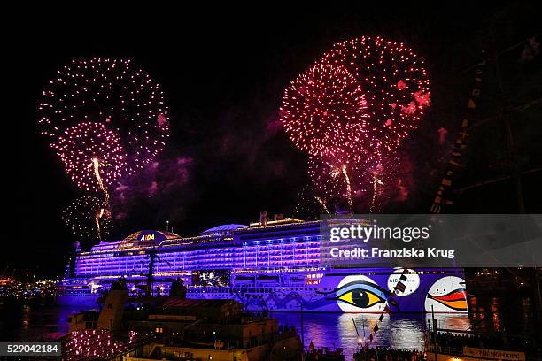 The AIDAprima Cruise Ship Baptism during the 827th HAMBURG PORT ANNIVERSARY on May 7, 2016 in Hamburg, Germany