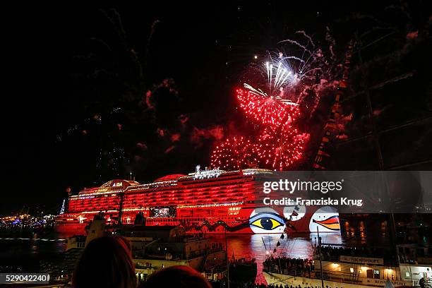 The AIDAprima Cruise Ship Baptism during the 827th HAMBURG PORT ANNIVERSARY on May 7, 2016 in Hamburg, Germany