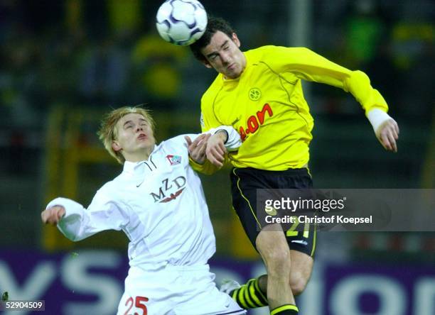 Champions League 02/03, Dortmund; Borussia Dortmund - Lokomotive Moskau; Ruslan PIMENOV/Moskau, Christoph METZELDER/Dortmund