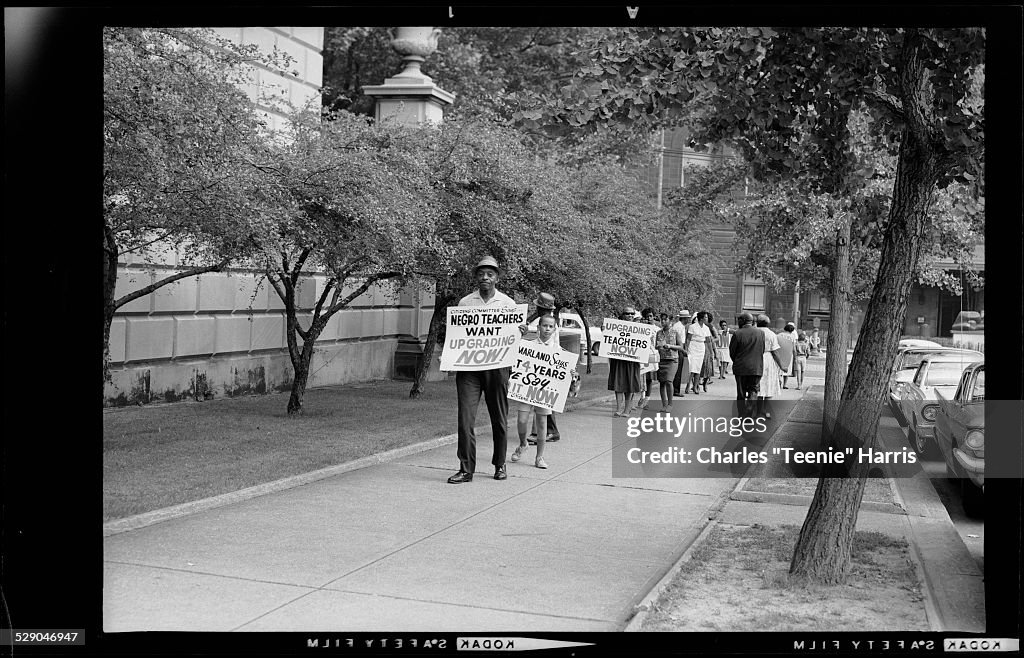 Protest at board of education