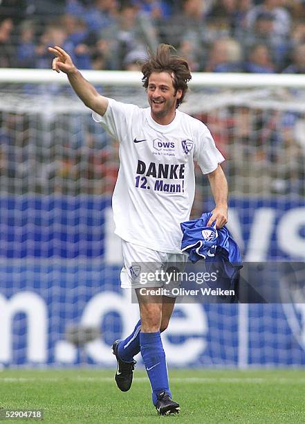 Bundesliga 02/03, Bochum; VfL Bochum - Hamburger SV 1:1; Jubel Thomas CHRISTIANSEN/Bochum