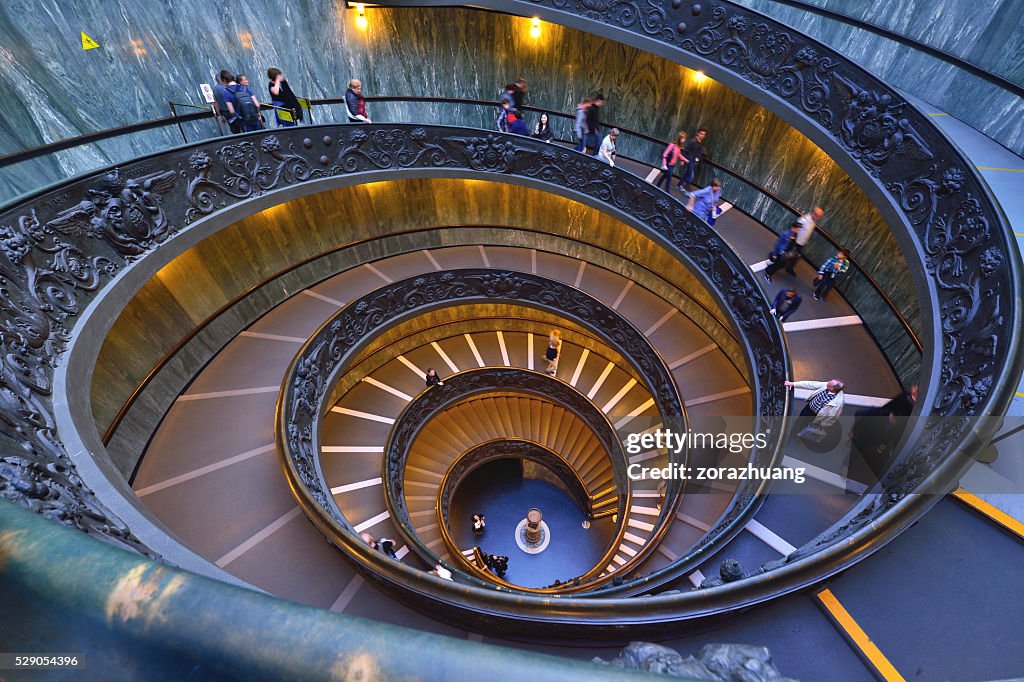 Escalera de caracol, el Museo del Vaticano