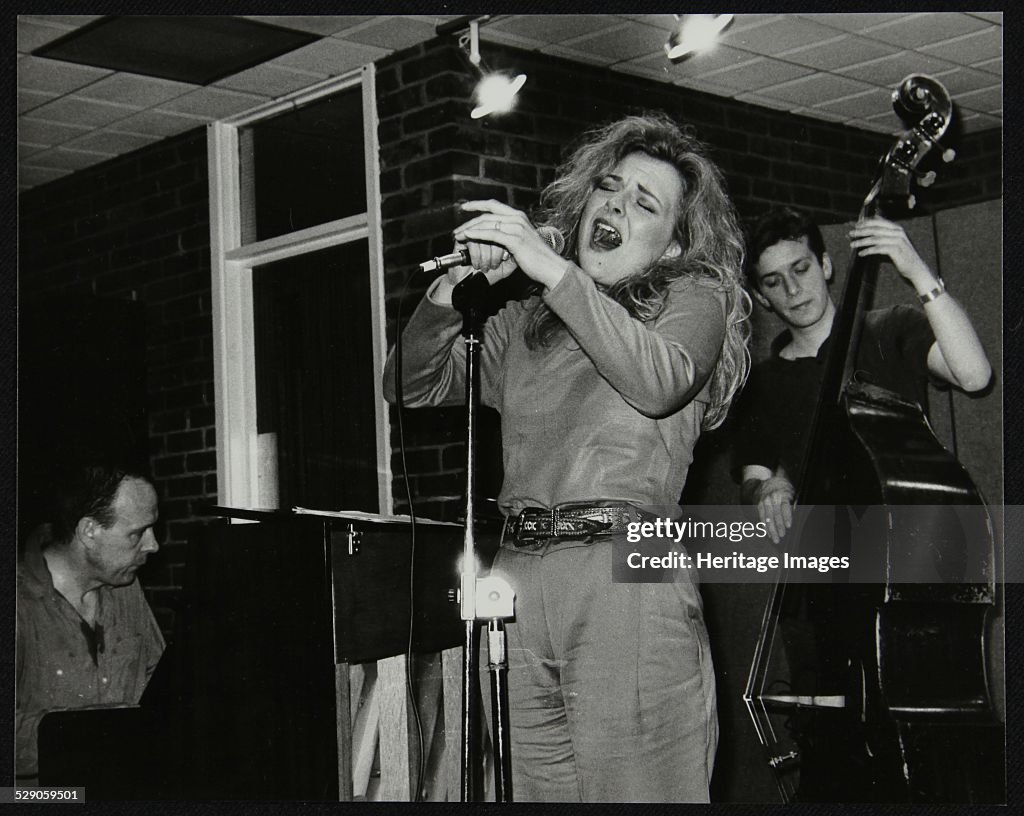 Claire Martin making her first appearance at The Fairway, Welwyn Garden City, Hertfordshire, 1991. Artist: Denis Williams