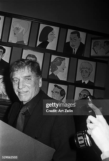 Burt Lancaster at Sardis; circa 1960; New York.