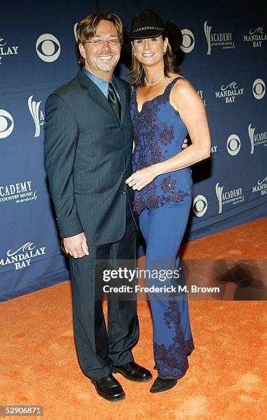 Musician Terri Clark and Greg Kaczor arrives at the 40th Annual Academy Country Music Awards at Mandalay Bay Resort & Casino on May 17, 2005 in Las...