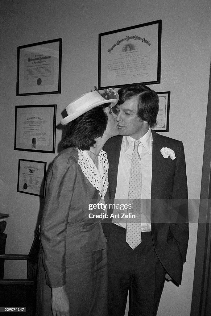 Archie Rigg Diana Rigg with her husband Archie Stirling at City Hall on their ...