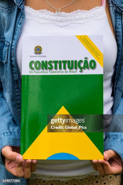 brazilian constitution - constitution stock pictures, royalty-free photos & images