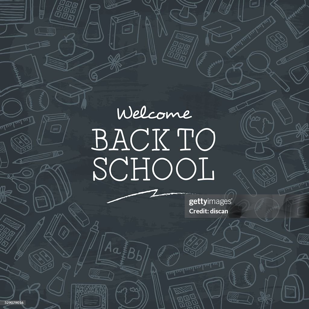 Welcome back to school background.