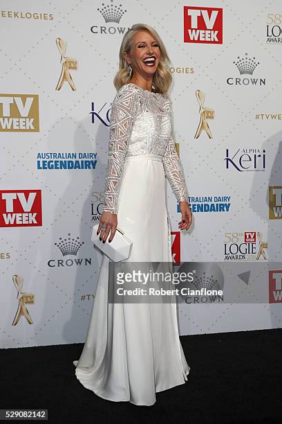 Livinia Nixon arrives at the 58th Annual Logie Awards at Crown Palladium on May 8, 2016 in Melbourne, Australia.