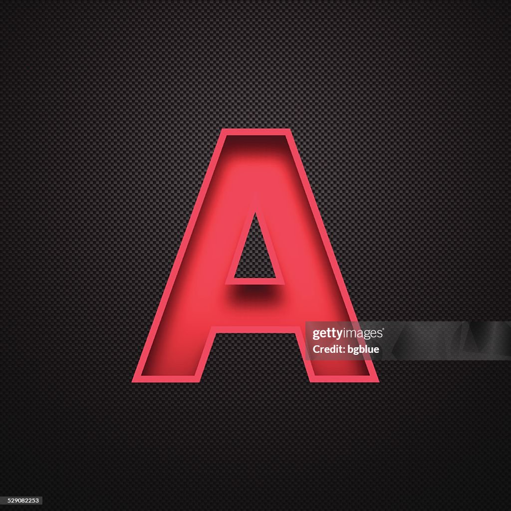 Red Lettering Design Red Letter X Black Background