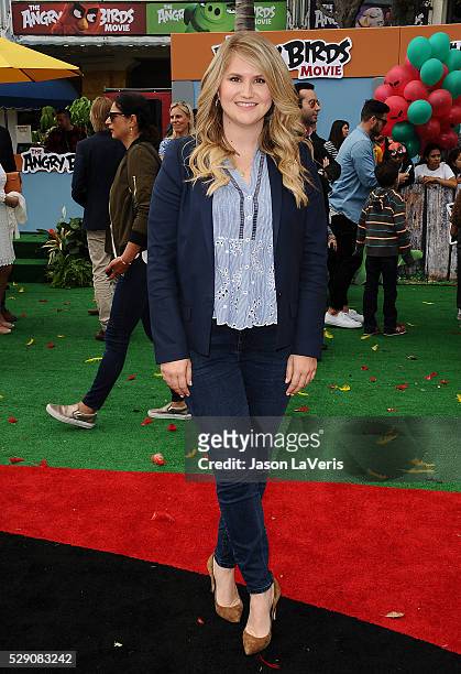 Actress Jillian Bell attends the premiere of "Angry Birds" at Regency Village Theatre on May 7, 2016 in Westwood, California.