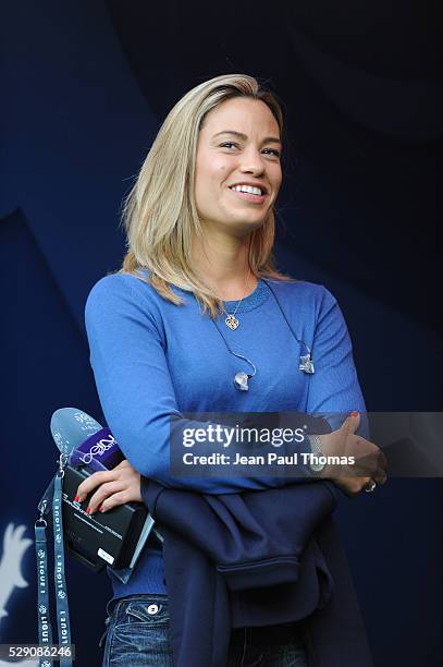 Anne Laure BONNET during the football french Ligue 1 match between Olympique Lyonnais and As Monaco at Stade des Lumi����res on May 7, 2016 in Lyon,...