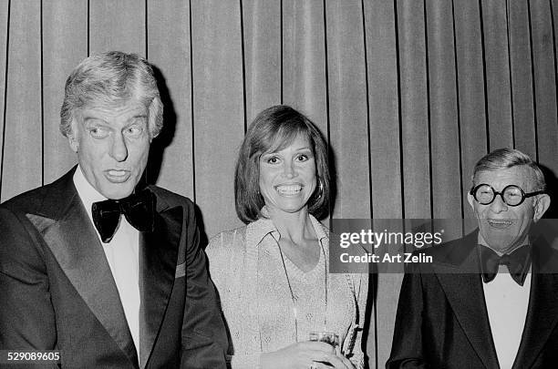 George Burns Mary Tyler Moore and Dick Van Dyke; circa 1960; New York.