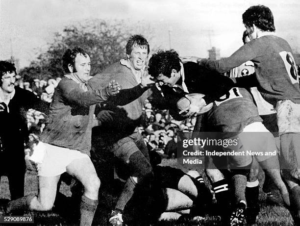 Munster v All Blacks, Munster won 12-0. Thomond Park. Photographer Tom Burke .