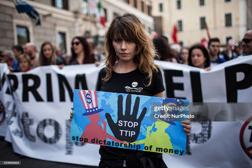 Demonstration against the TTIP